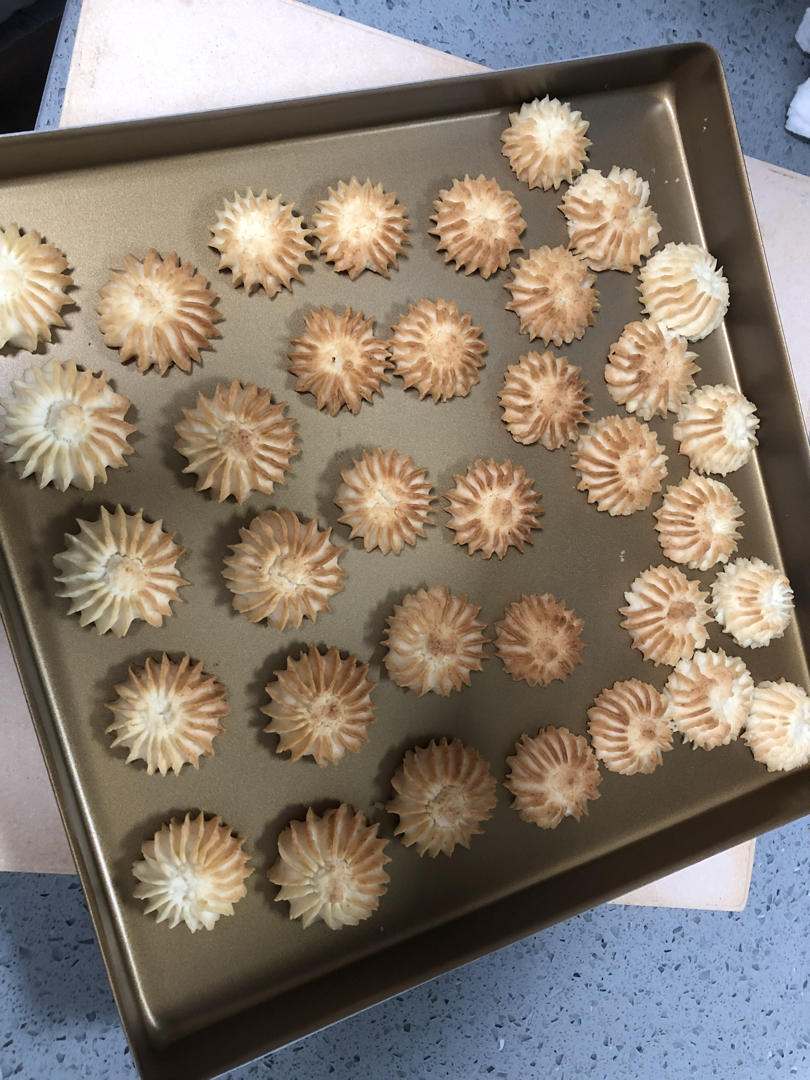 曲奇饼干，完美配方超好挤，酥到不敢碰，一个月还能酥掉渣