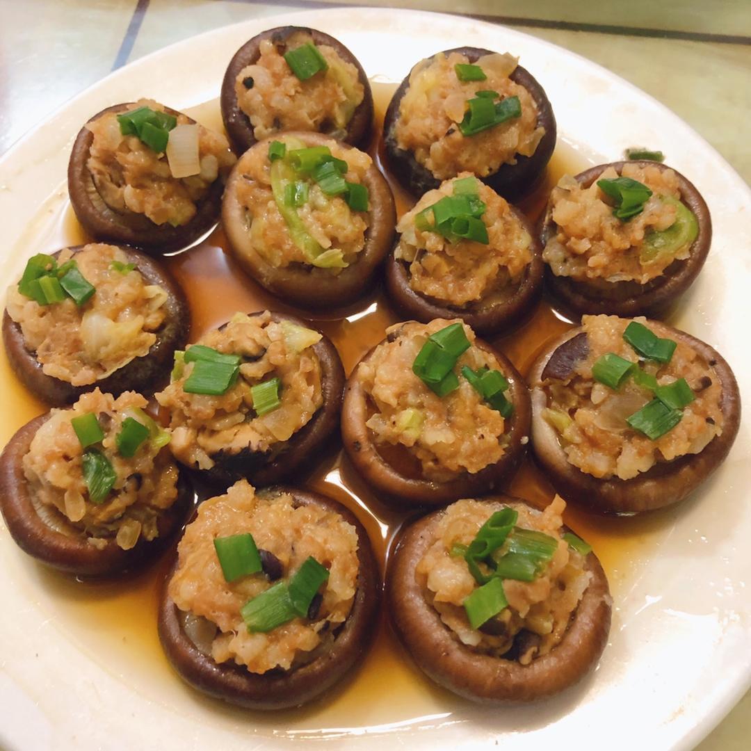 豆腐肉末酿香菇