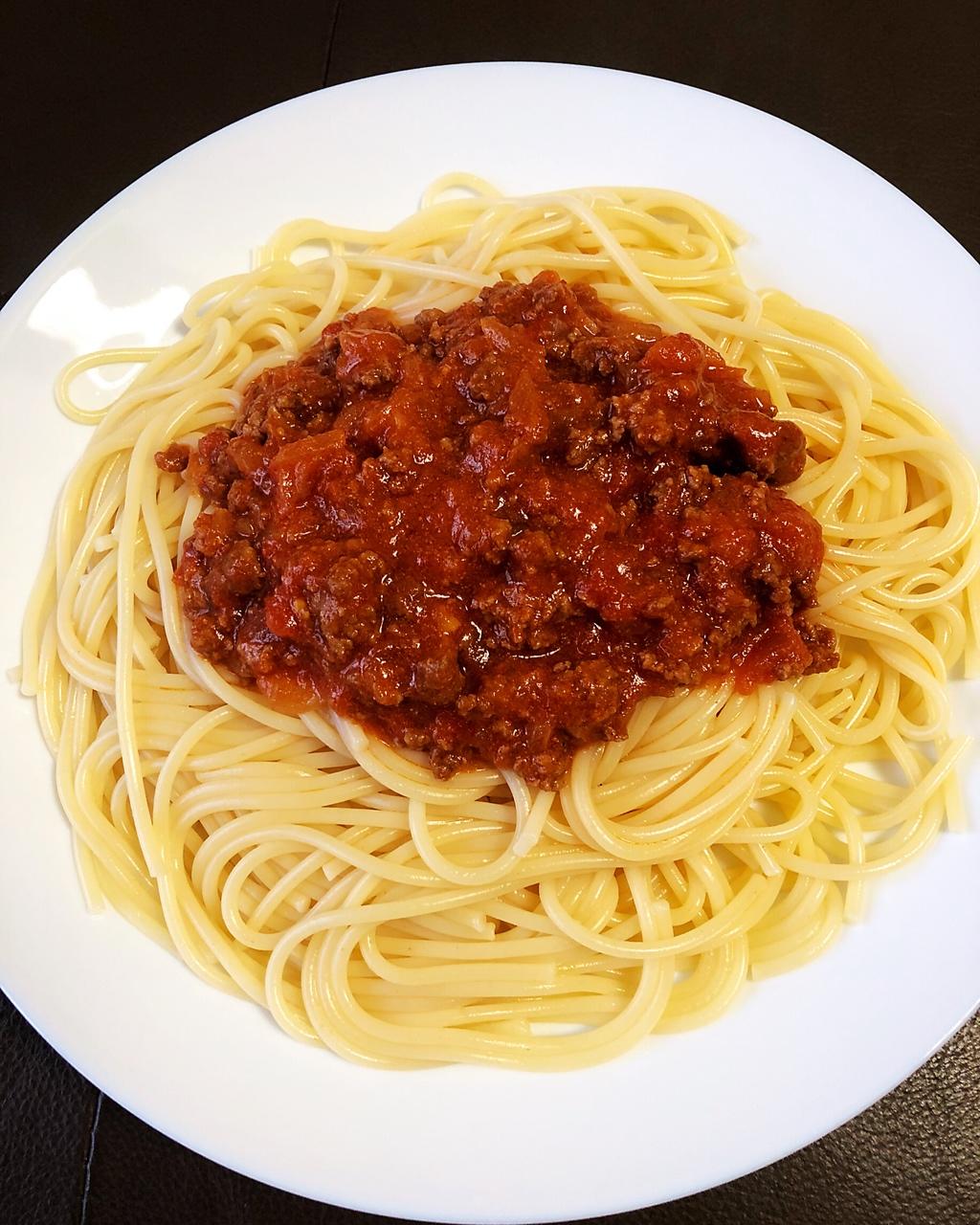 （完胜必胜客的）番茄肉酱意大利面～