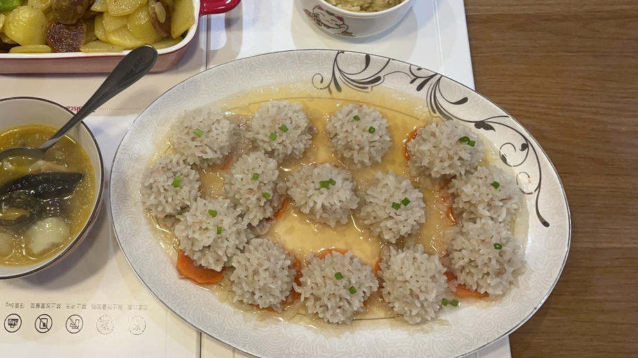 珍珠糯米肉丸子（卡亿蒸箱食谱）