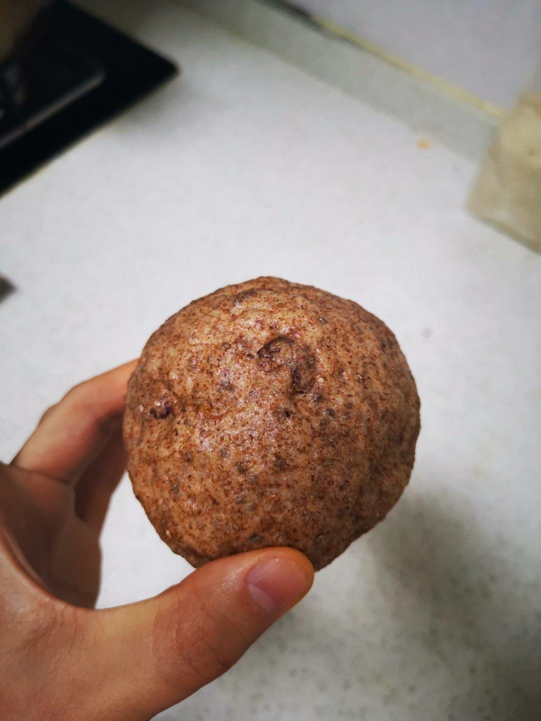 黑全麦无糖馒头