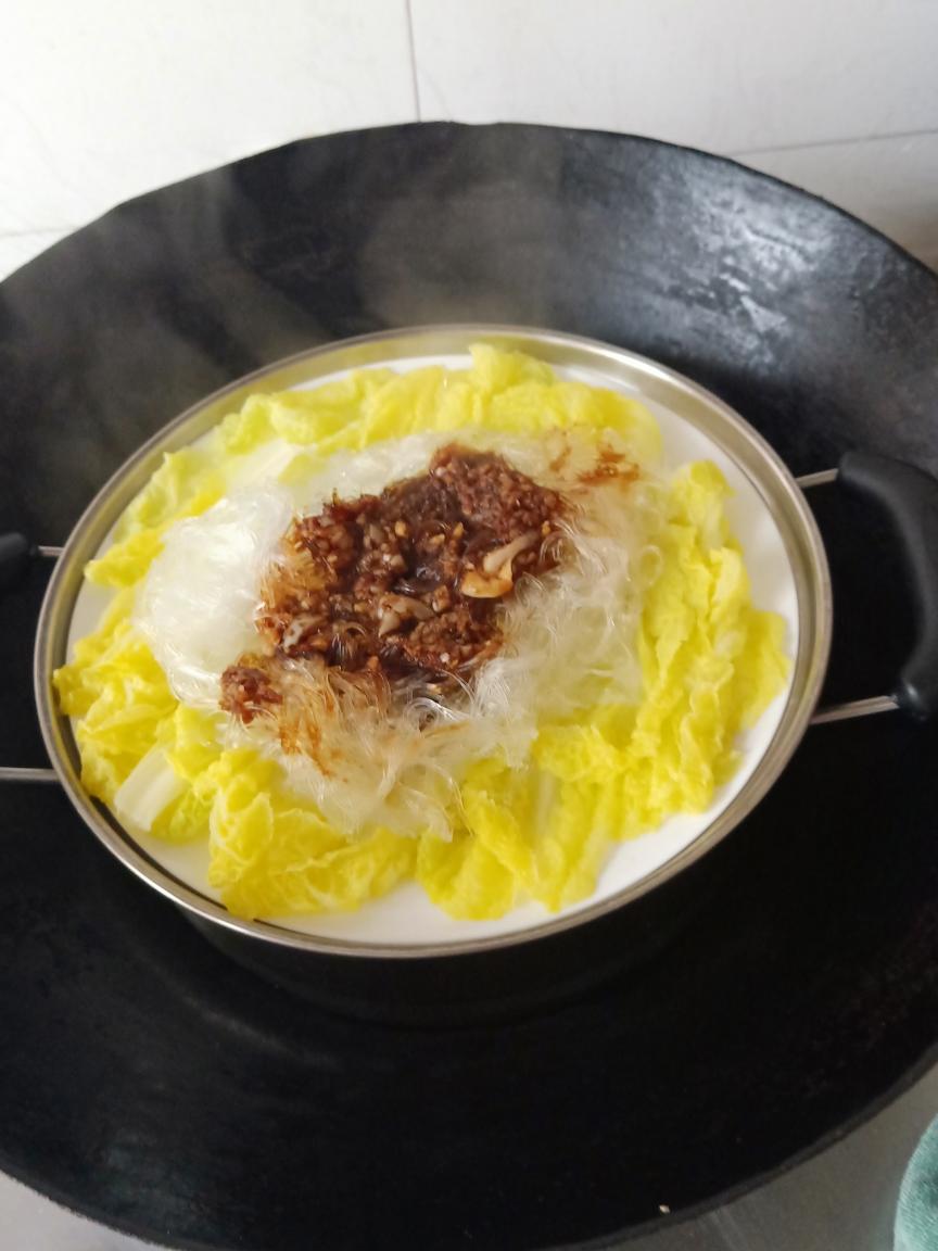 无油蒸✔蒜蓉粉丝娃娃菜的做法