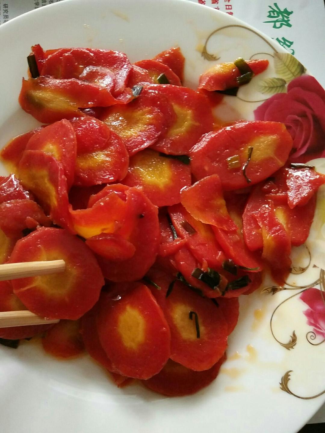 清炒胡萝卜片