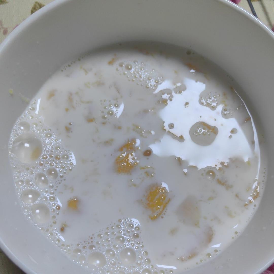 港式甜品——杨枝甘露(芒果西米露)附芒果花切法