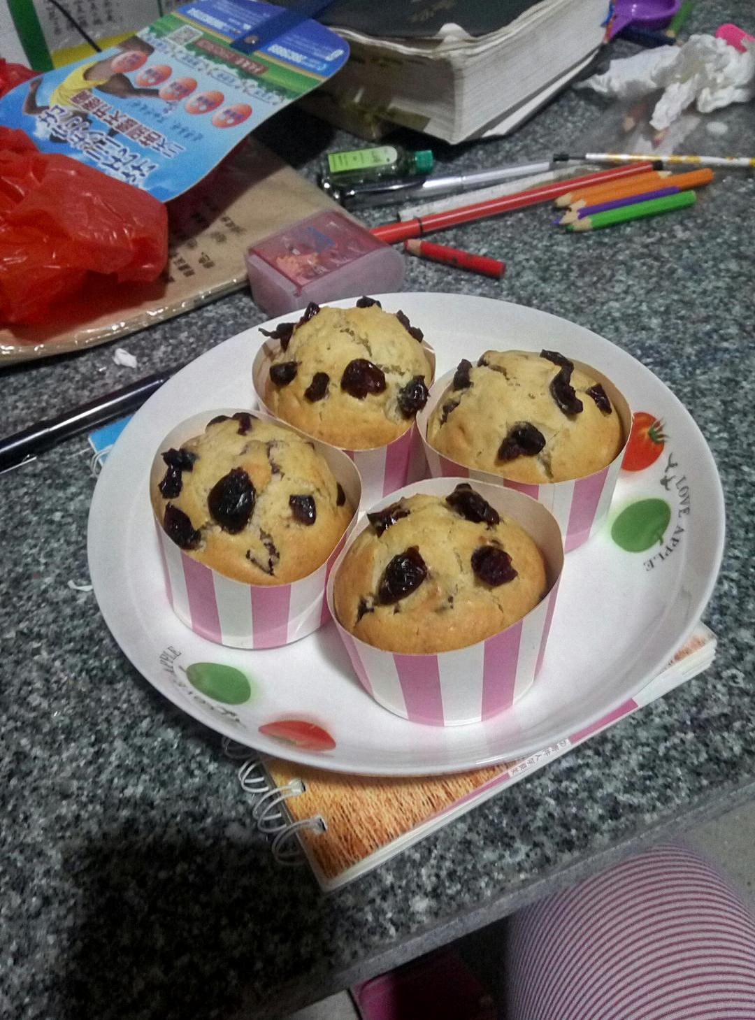 少女心的香蕉蔓越莓玛芬