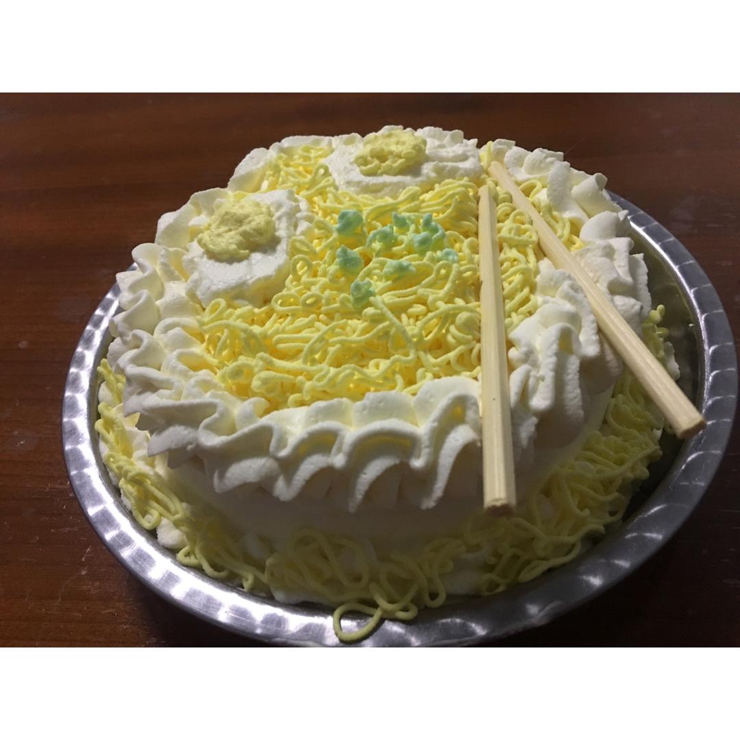长寿面蛋糕