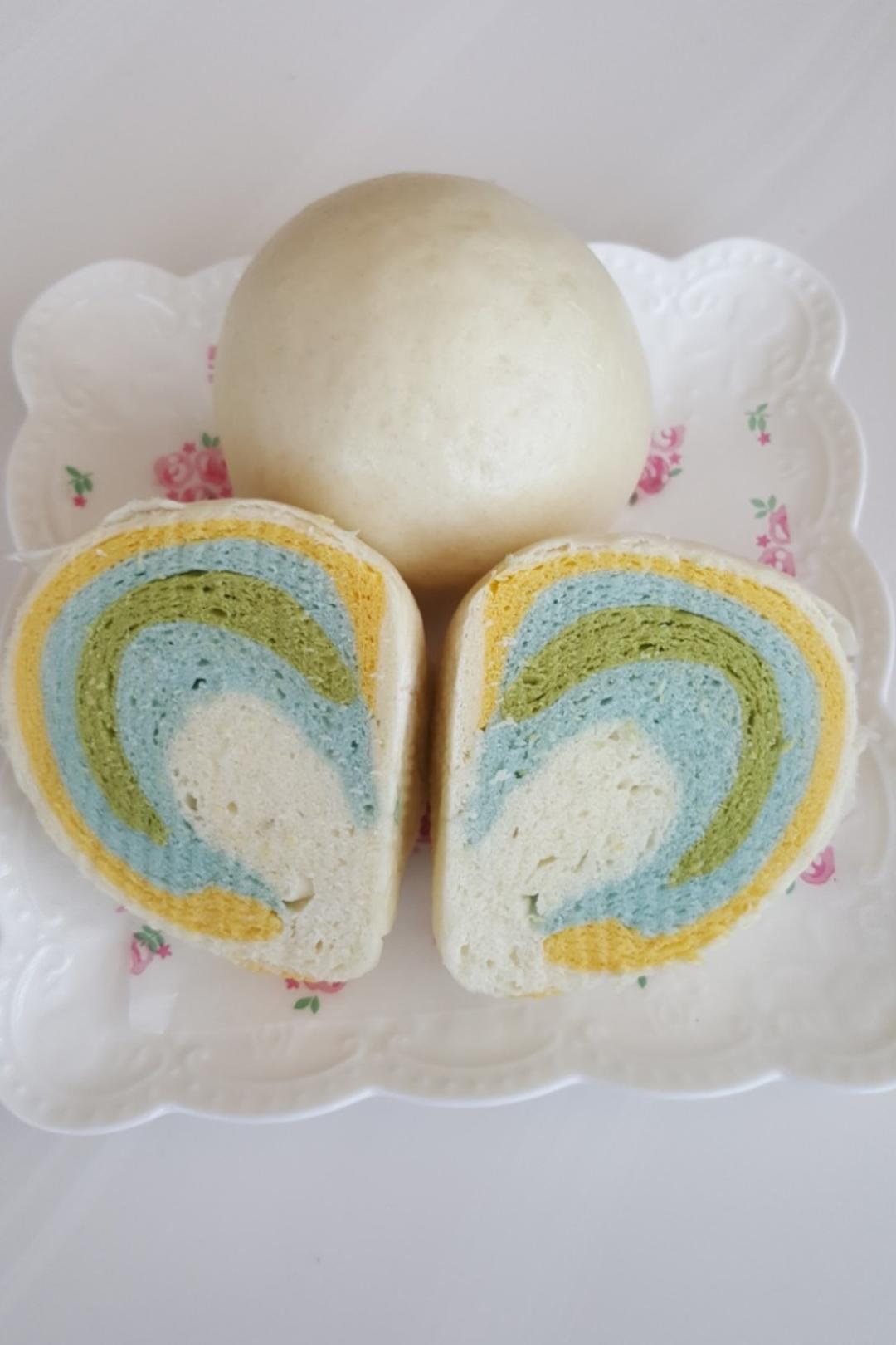 彩虹馒头～蓝天白云伴彩虹