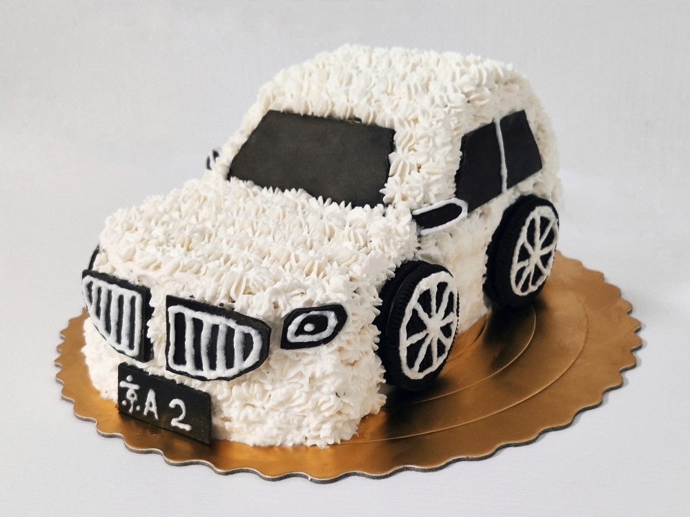 『老李出品』生日蛋糕 （6寸、8寸）小汽车 宝宝生日蛋糕 新手零失败的做法 步骤7