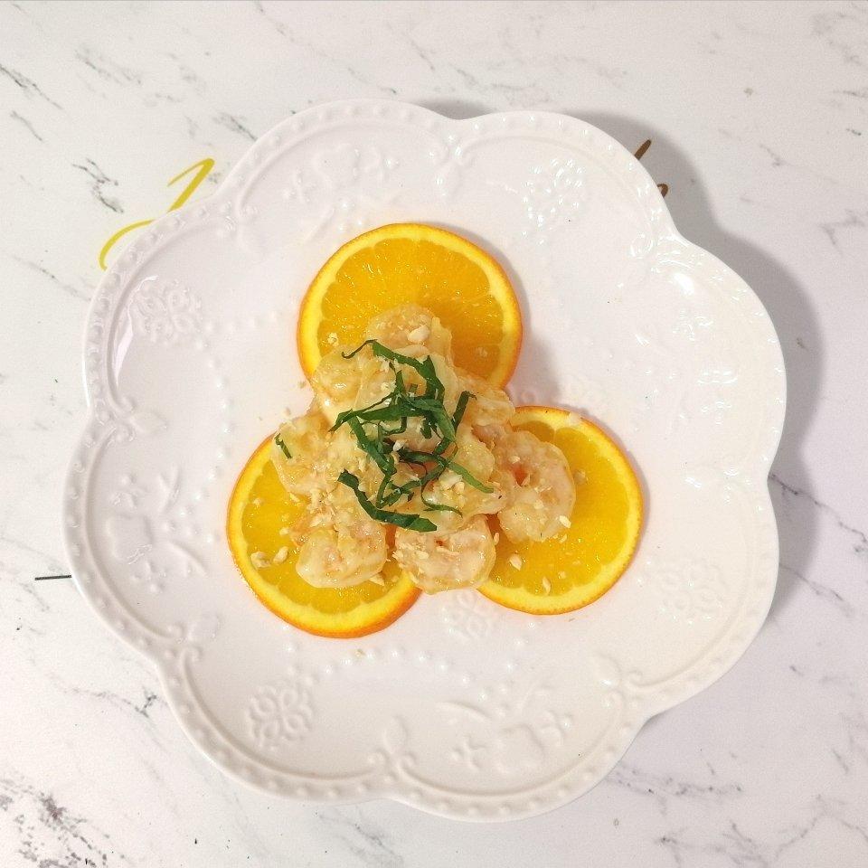欢喜做年菜：鲜橙腰果沙拉酥虾
