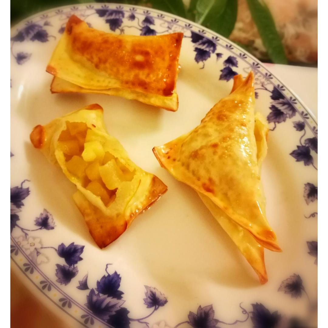 苹果派（馄饨皮版，三种做法）