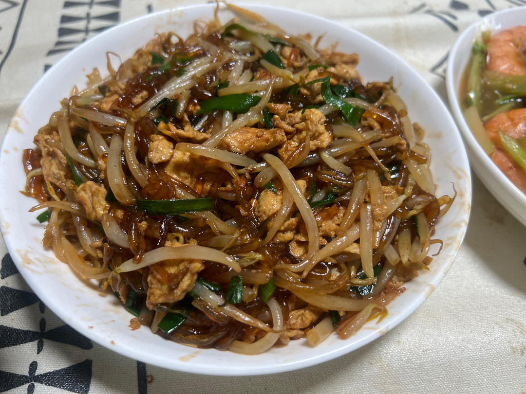 炒合菜～经典的拌饭菜，真的太香了