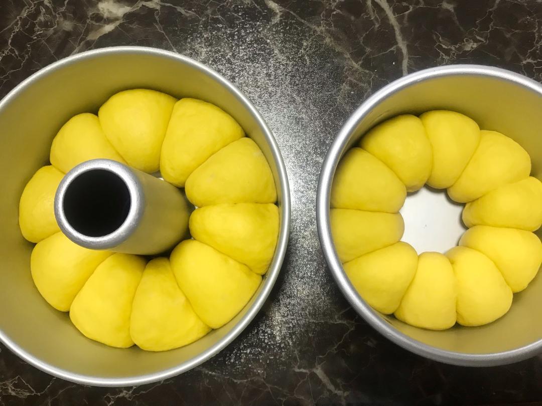 南瓜乳酪夹心面包（面包机揉手套膜）的做法 步骤13