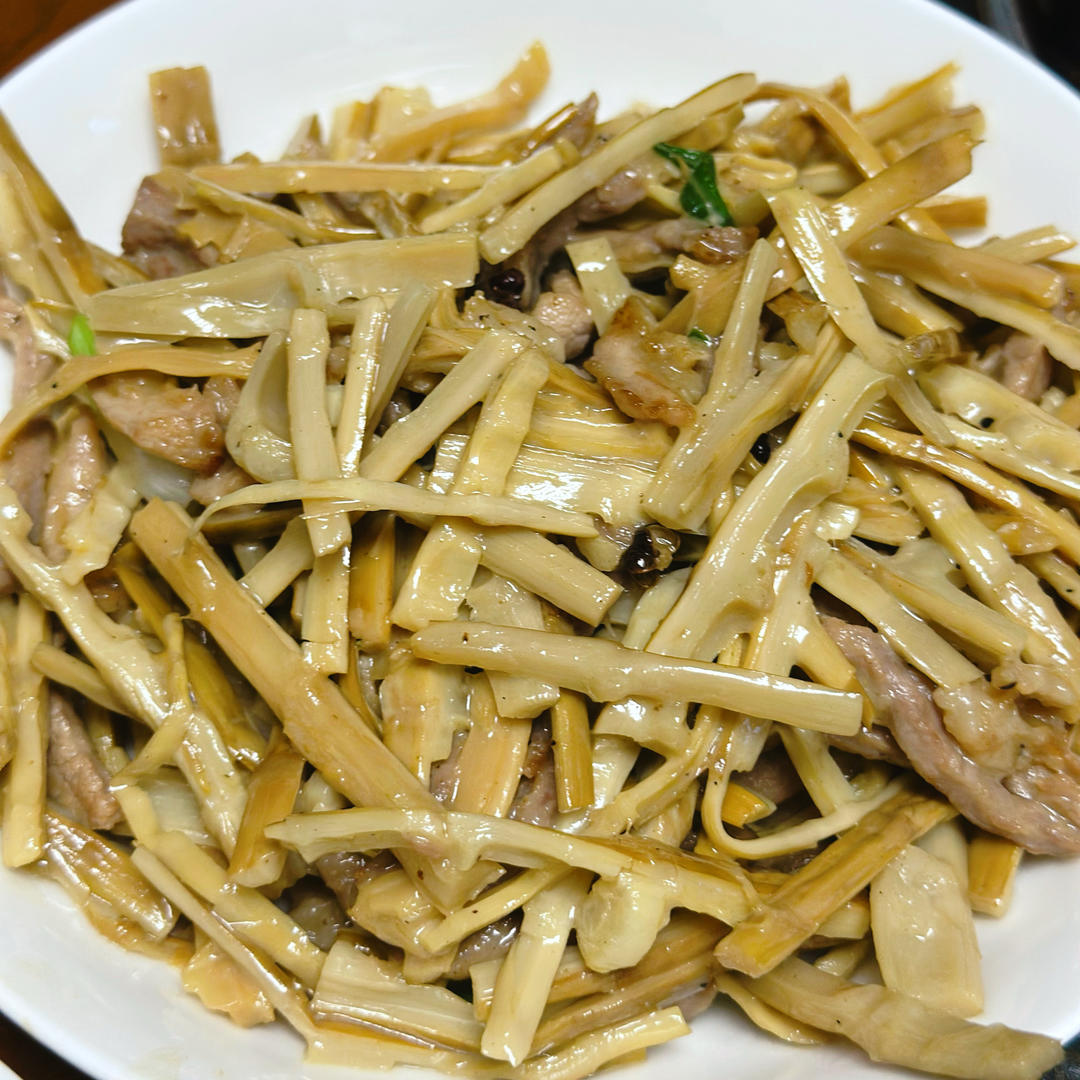 烟笋炒肉丝(下饭菜)
