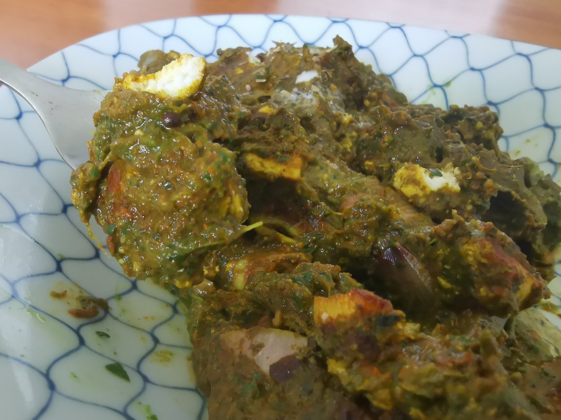 印度菠菜咖喱鸡 Saag chicken / Palak chicken