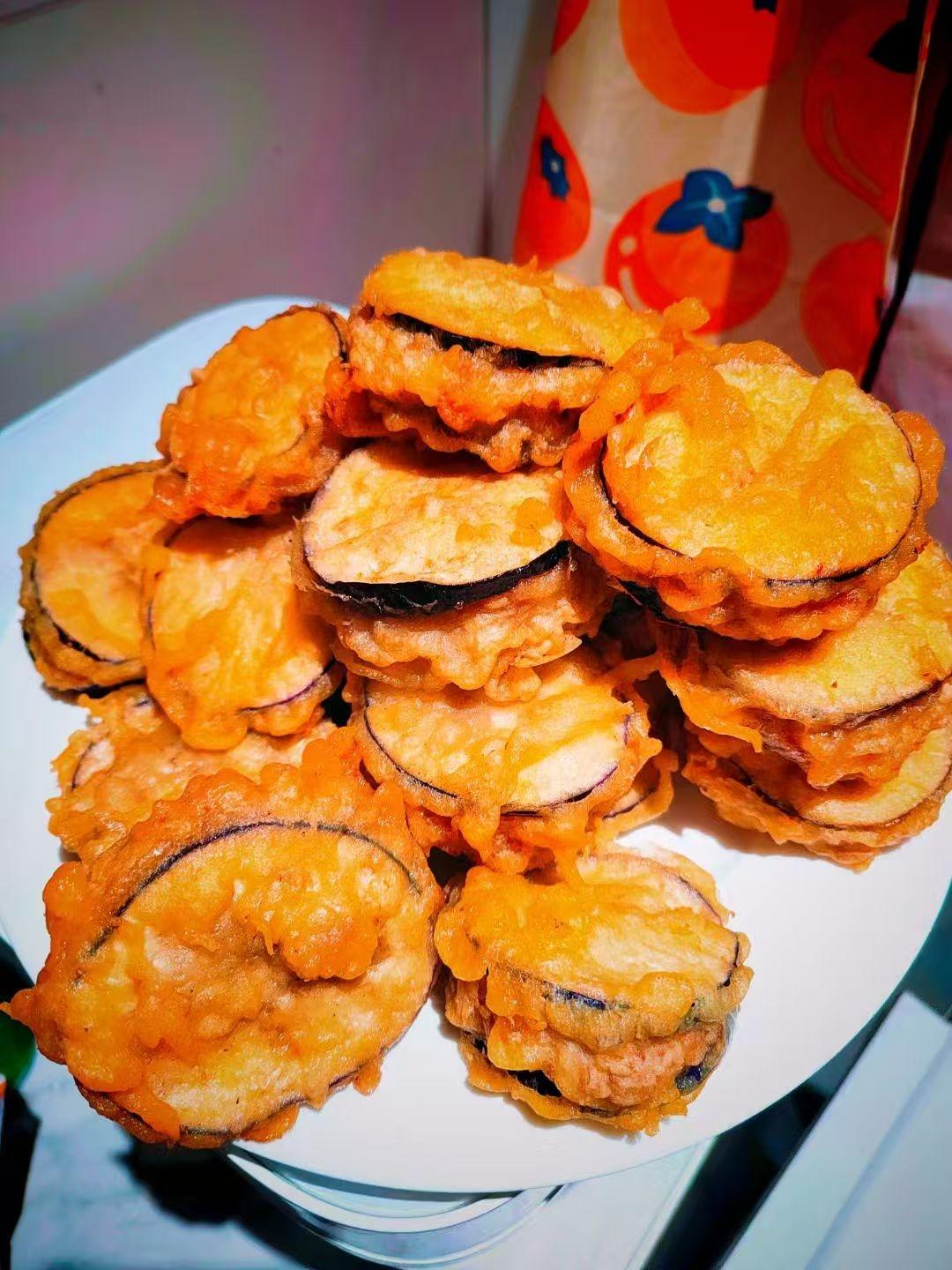 酥炸茄盒￨外酥里嫩
