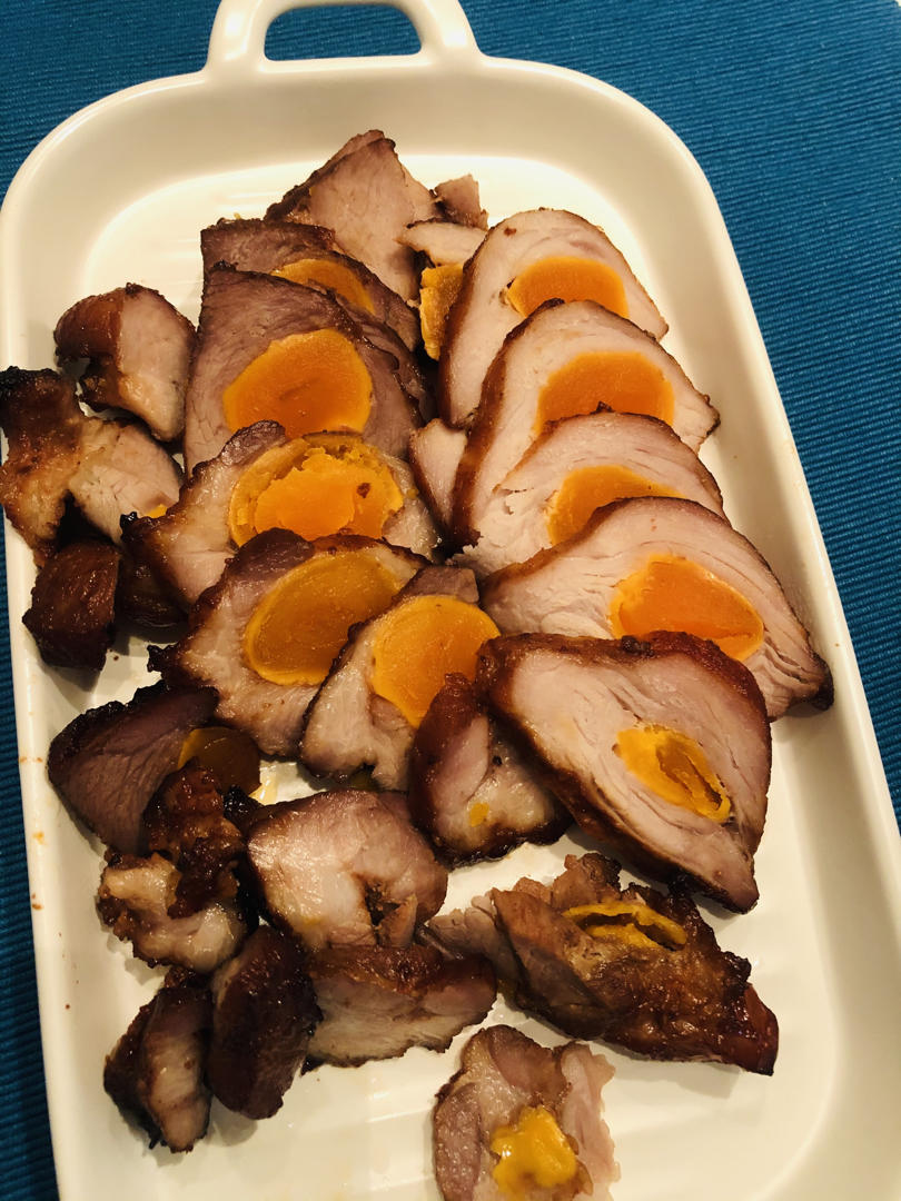 咸蛋黄叉烧肉