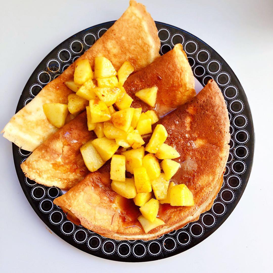 苹果热香饼（苹果pancake）