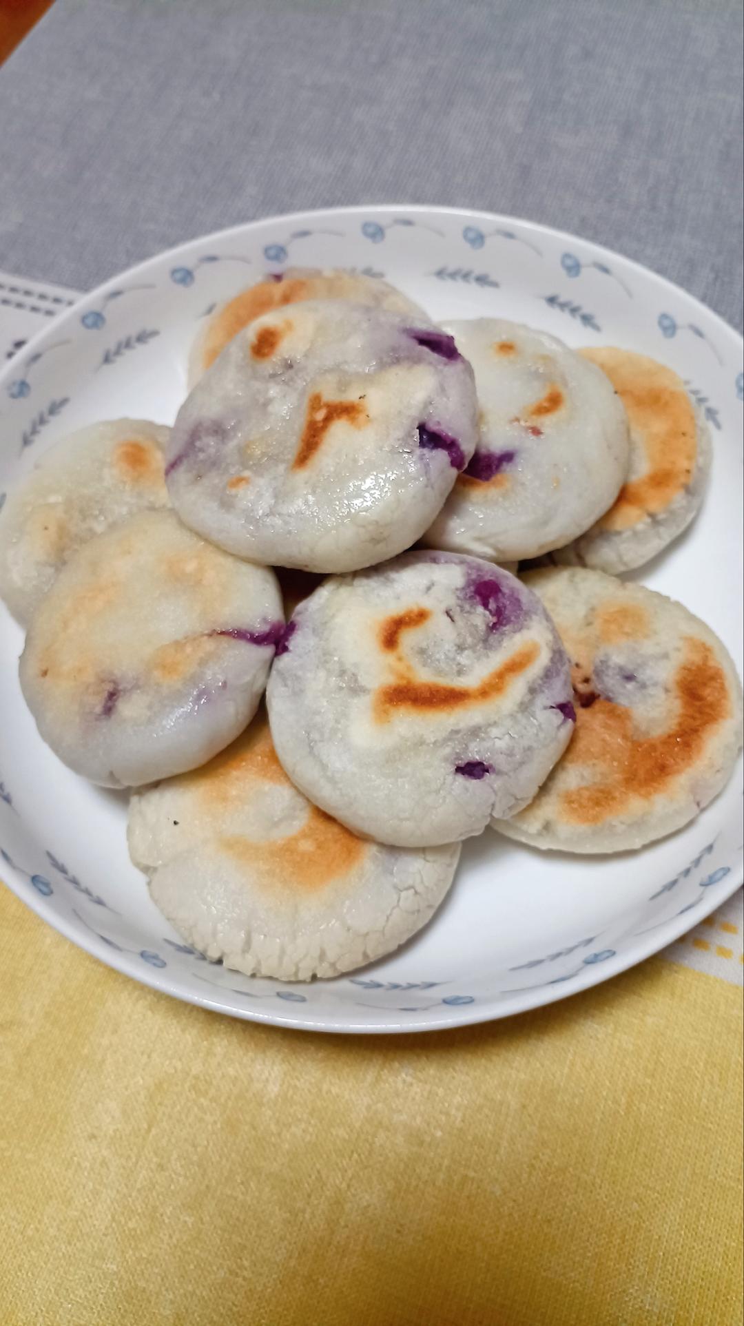 紫薯奶香饼