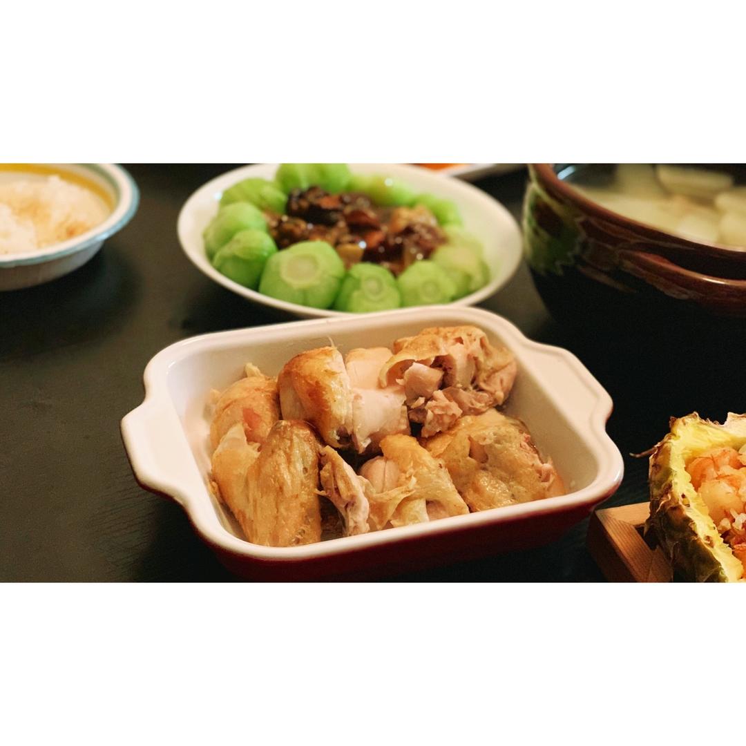电饭锅盐焗鸡