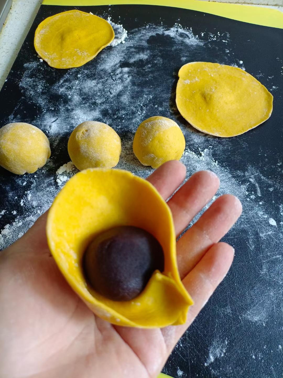 南瓜豆沙包【5月北鼎蒸炖锅食谱】