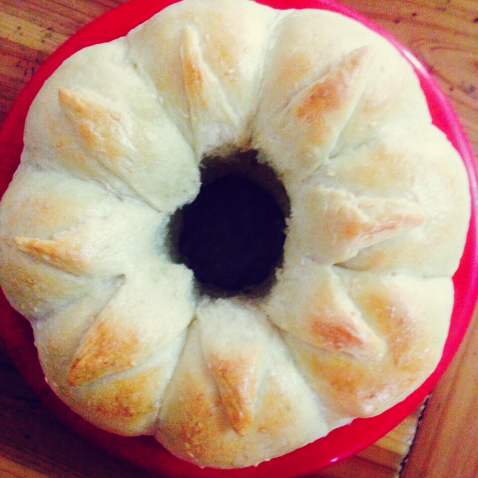 皇冠花朵面包