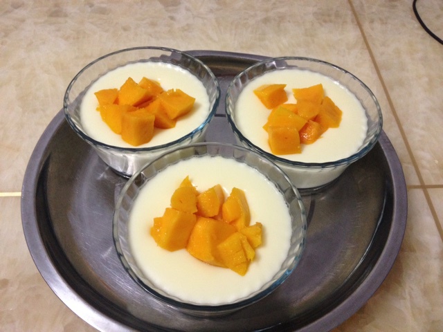 芒果奶香布丁