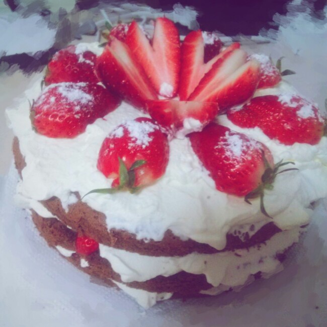 圣诞呆萌裸蛋糕