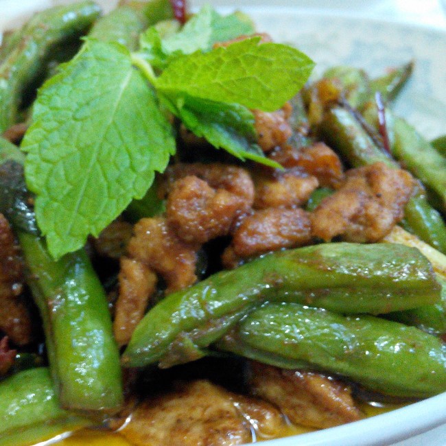 豆角炒肉
