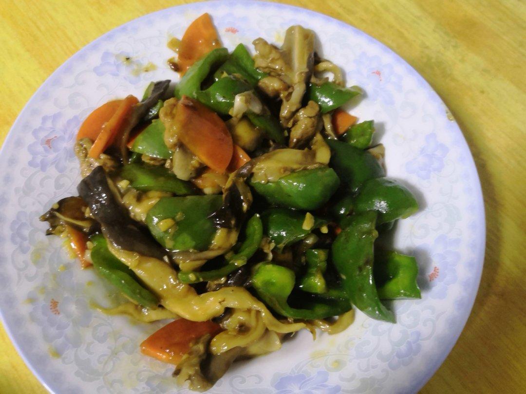 蚝油鲜蘑炒肉片