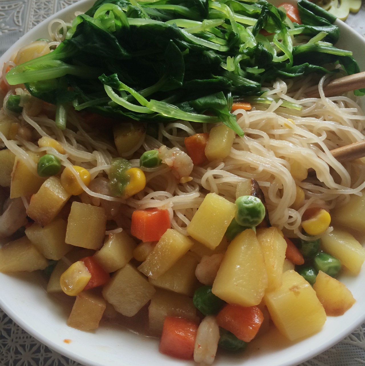 土豆焖面