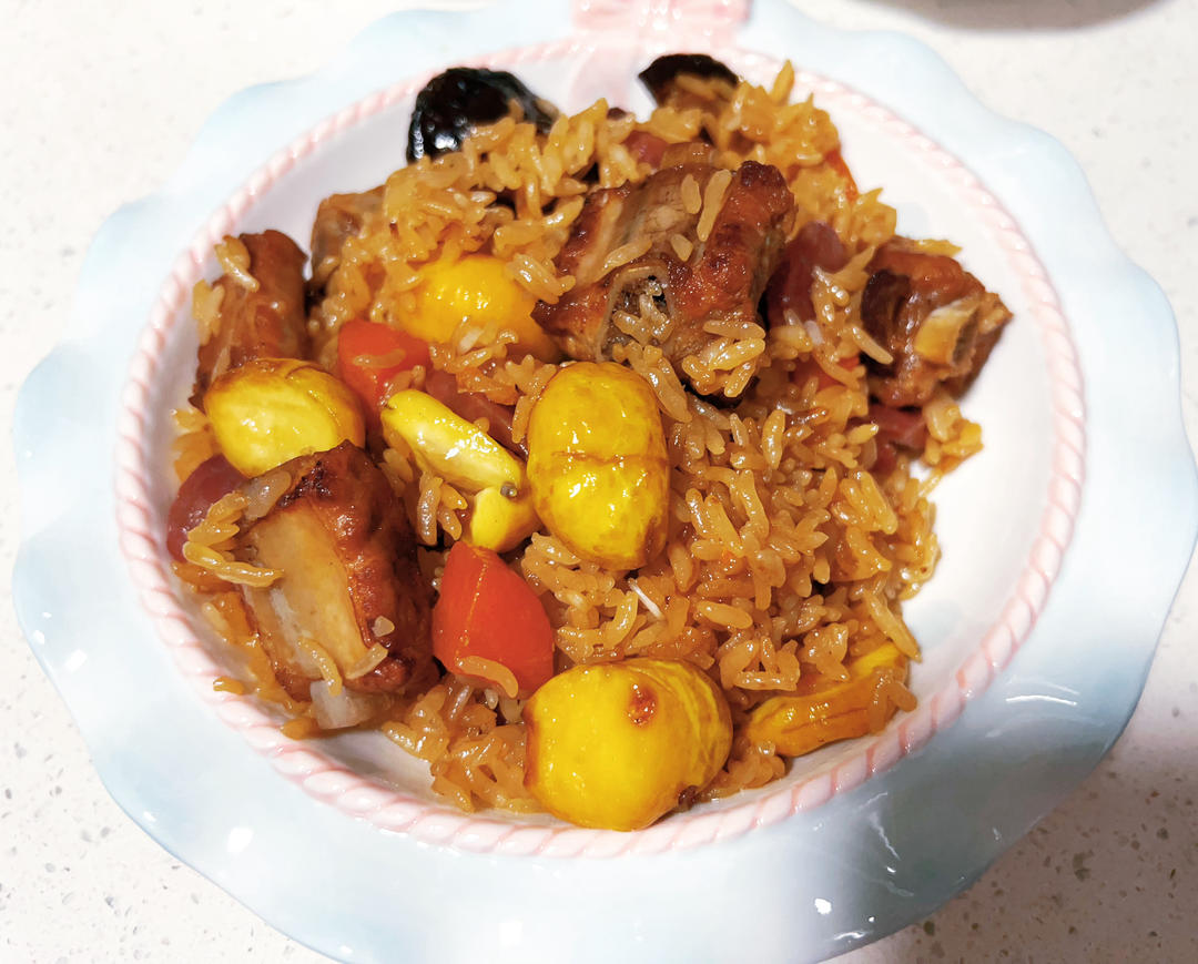 板栗排骨焖饭