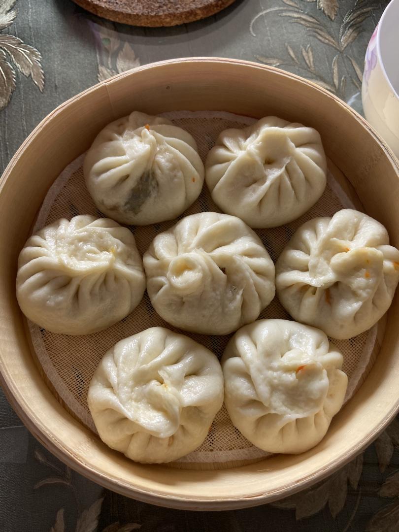 胡萝卜木耳鸡蛋素包子