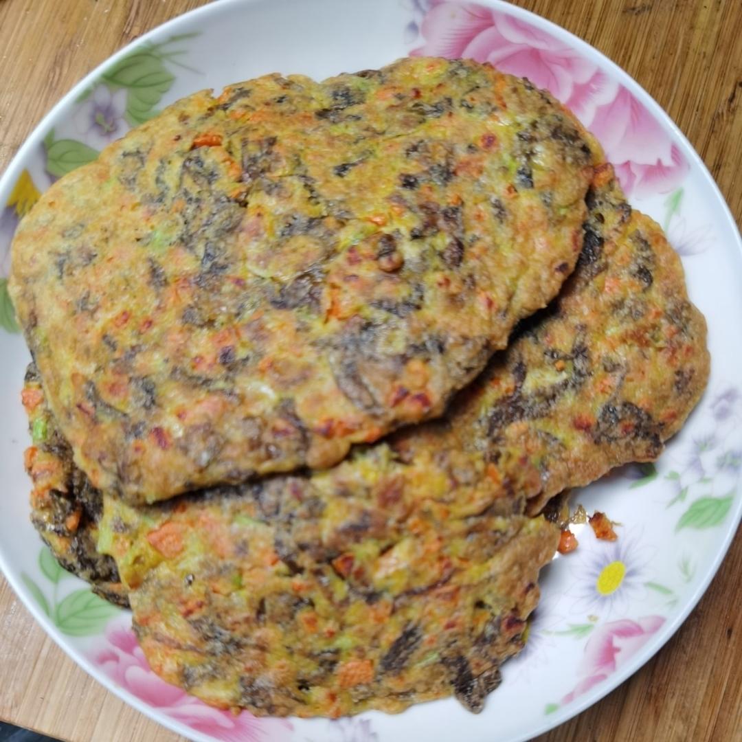 补铁又补钙的紫菜鸡蛋饼