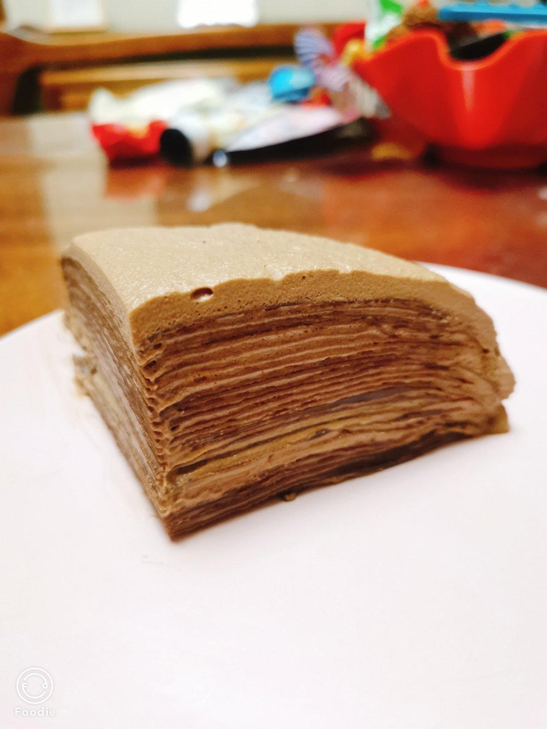 超浓郁香缇巧克力千层蛋糕（原创）