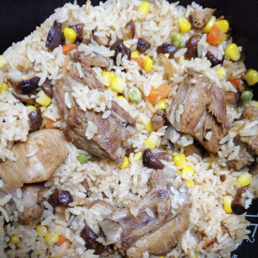 电饭锅排骨煲仔饭（焖饭）