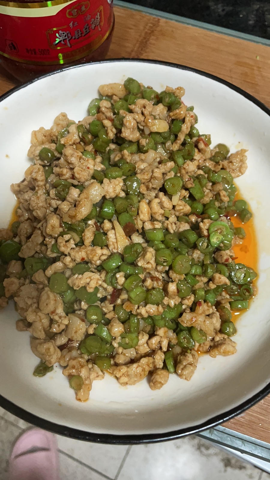 下饭菜:肉沫豆角