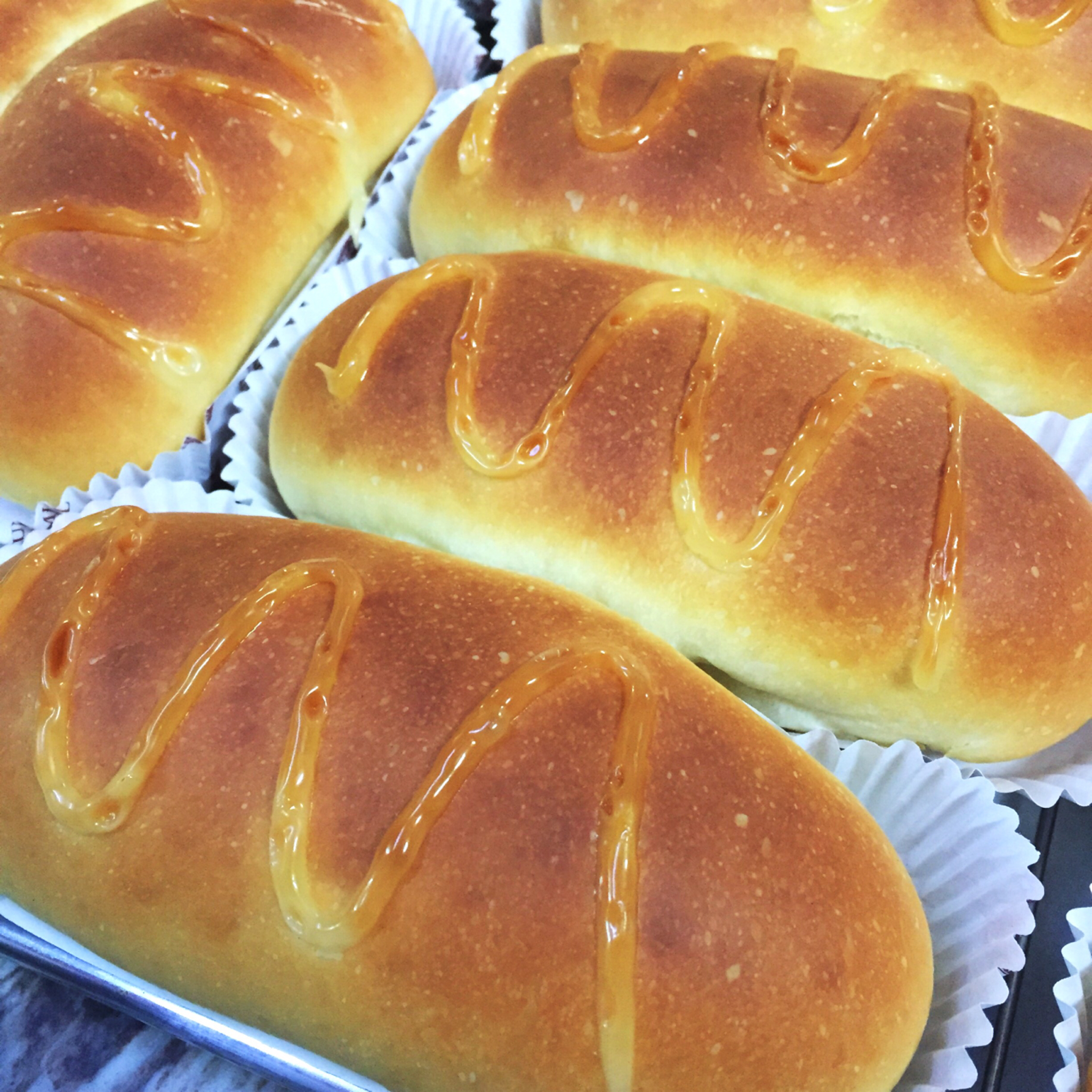 肉松手撕面包—超软会爆浆的面包哟