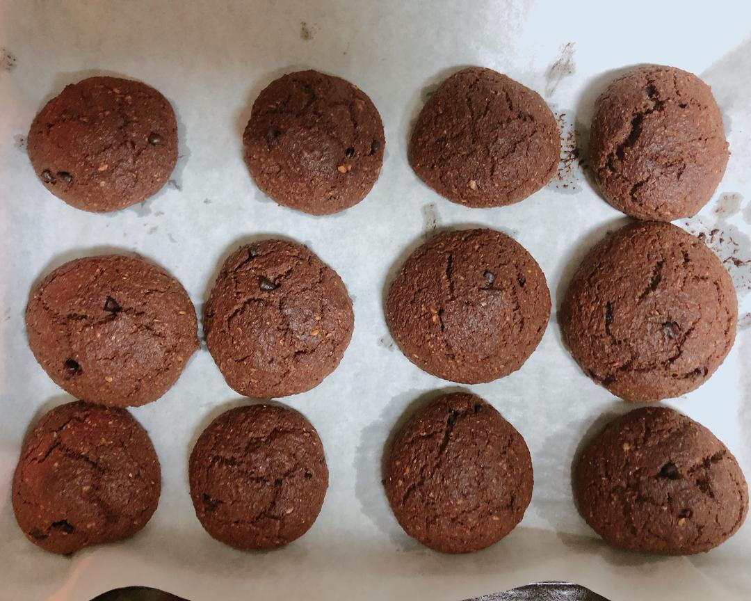 【生酮】巧克力核桃欧包