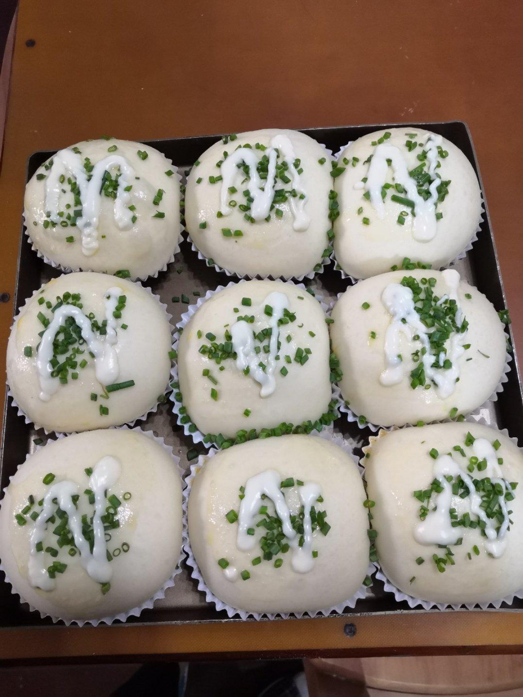 香葱火腿肉松面包