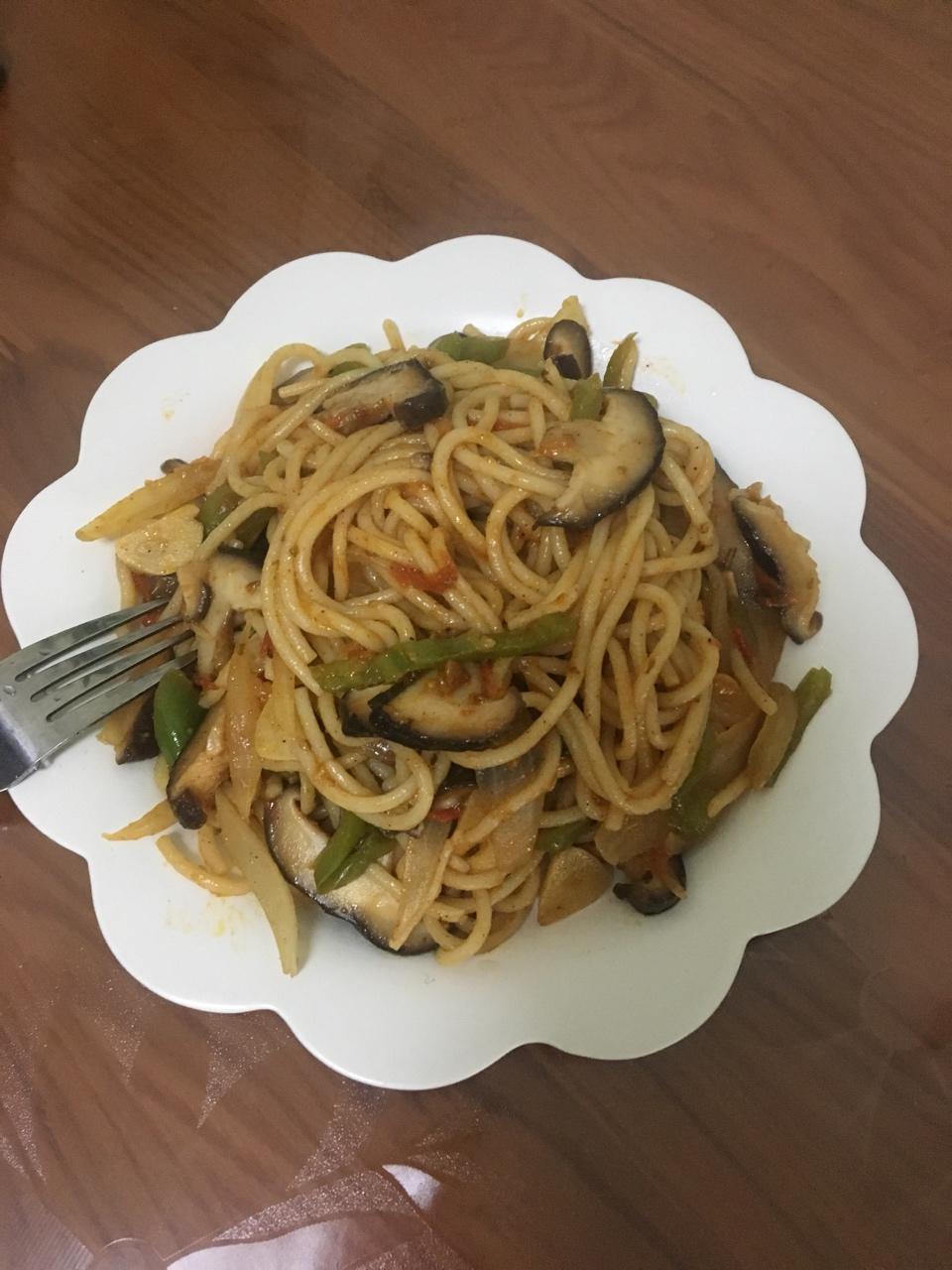 黑椒培根意面