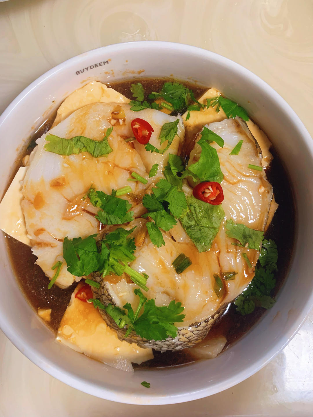 鳕鱼蒸豆腐