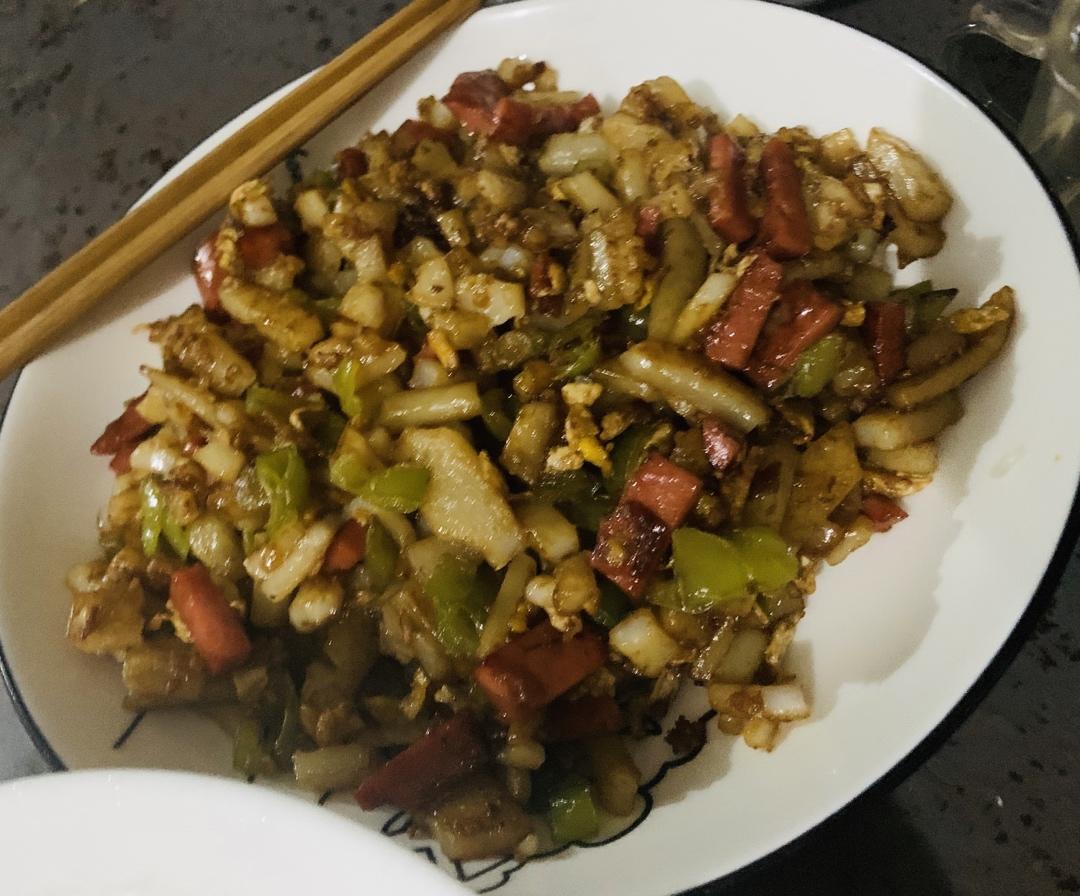 路边摊的炒河粉