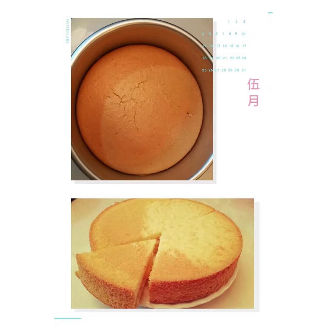 6寸原味戚风蛋糕