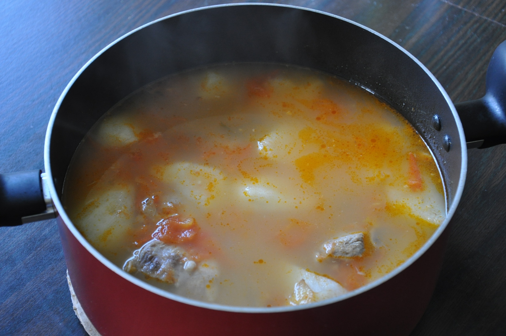 番茄山药小排汤