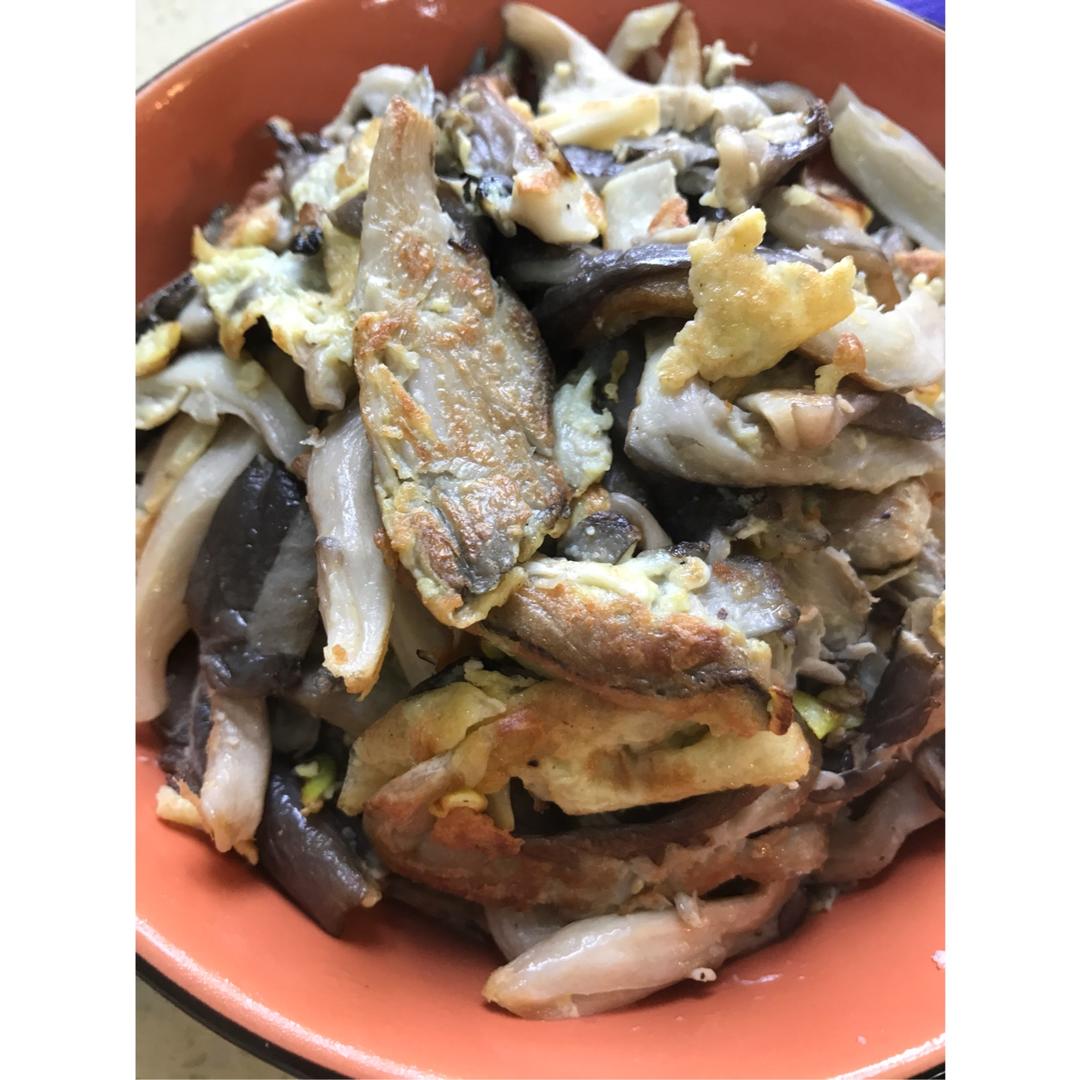 香煎平菇。