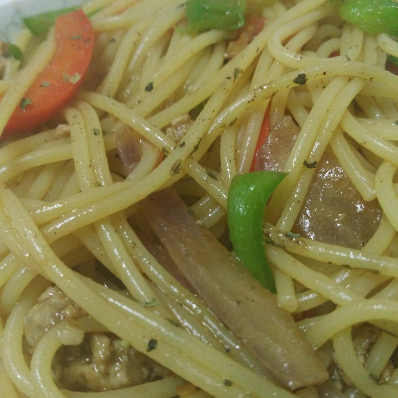 黑椒牛肉炒意大利面