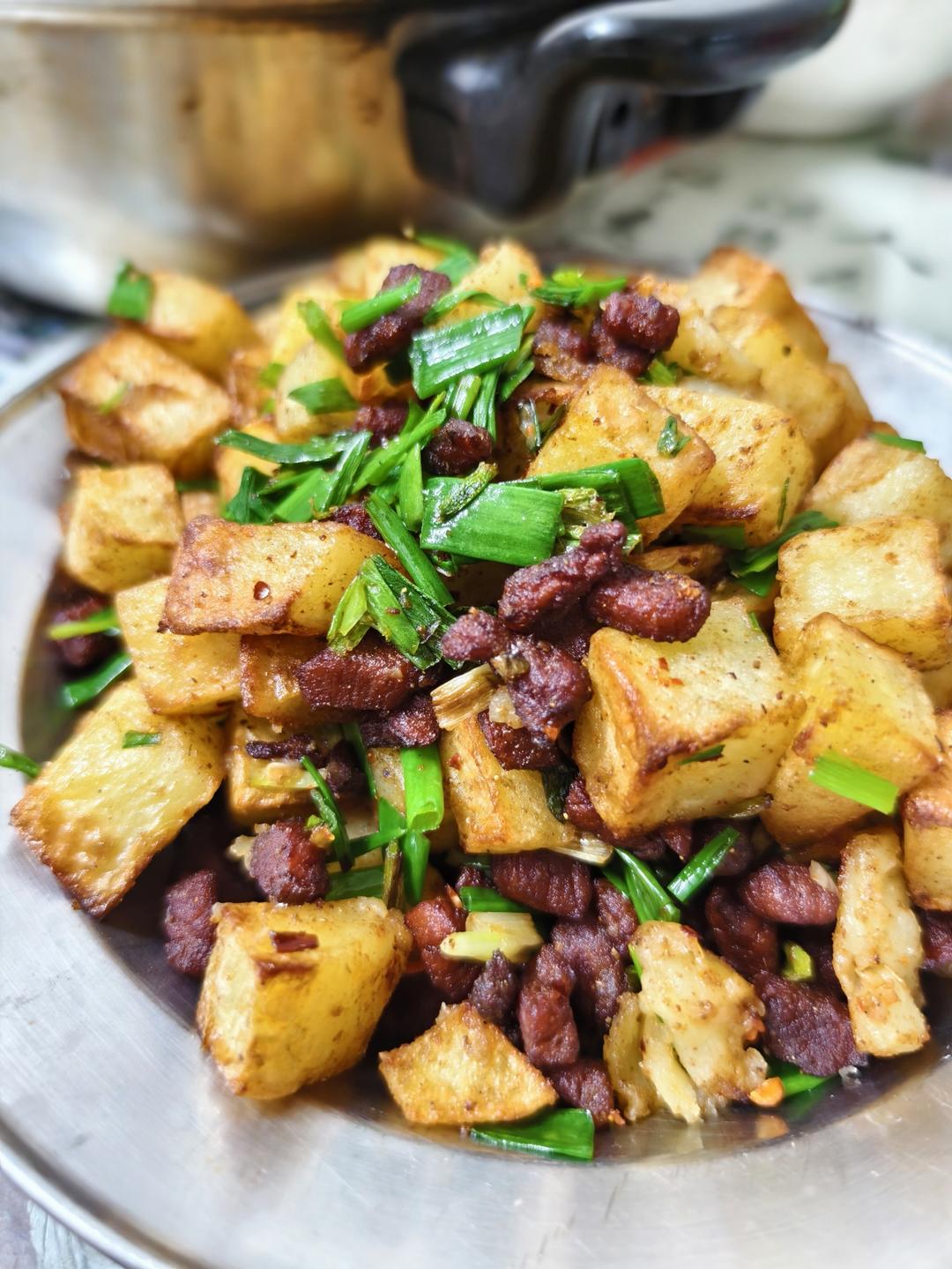 土豆炒脆哨（贵阳style）