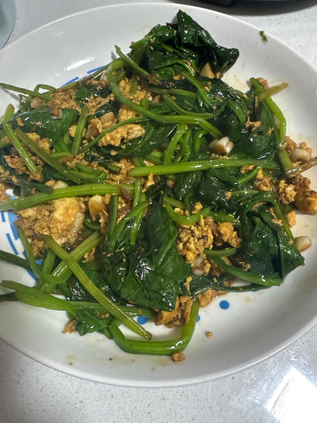 菠菜炒鸡蛋