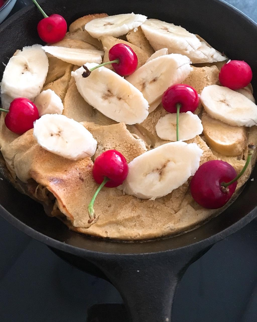 肉桂苹果全麦Dutch Baby（低热量大满足）