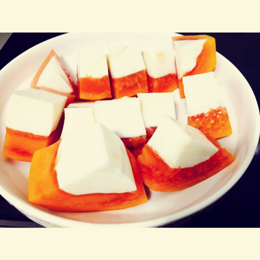 木瓜鲜奶冻